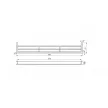 Szellőzőrács 449 lábazatelembe építhető 390x65x18mm Barna