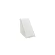 Polcrögzítő 30x30 mm Fehér műa.