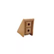 Polcrögzítő 30x30 mm Bükk drappbarna műa.