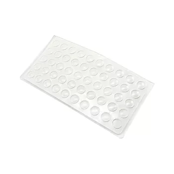Szilikonos ütköző 50db/levél 7x1,5mm áttetsző