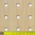 Legno furnérozott Hdf-Quadro 11-45 perforációval Fenyő 1520x610x4mm