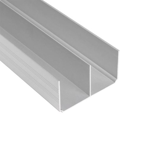 Tolóajtó Cleft II felső sín 3m Aluminium