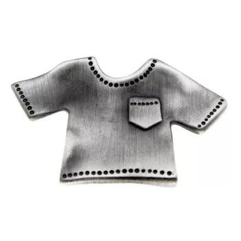 Fogantyú 1887-41 ZN50 Póló Antik Ezüst Fém Gomb