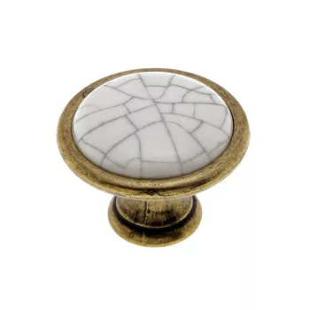   Fogantyú 1700-29 Antikolt Bronz-Tört Porcelán Fém-Porcelán