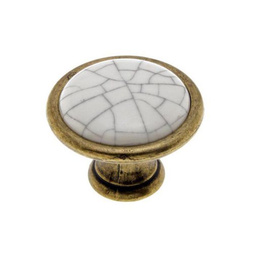 Fogantyú 1700-29 Antikolt Bronz-Tört Porcelán Fém-Porcelán
