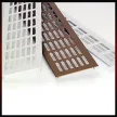 Szellőzőrács négyszög alakú 80x400mm Aluminium