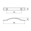 Fogantyú C305/11 160 Galvanizált Nikkel Fém