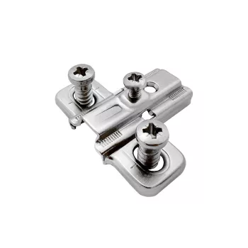   Bútorpánt tőke SALICE B2SGH39 Aszimmetrikus, H=3mm EU csavarral Nikkel