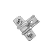 Bútorpánt tőke SALICE B2SGH39 Aszimmetrikus, H=3mm EU csavarral Nikkel