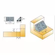 Polcrögzítő 10x10x30mm fehér/krém