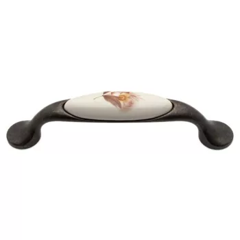 Fogantyú M10.01.02.04 Country Bronz-Barna Virág