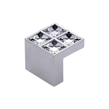 Fogantyú 550-16 Átm.:16mm Matt Alu-Swarovski Kristály