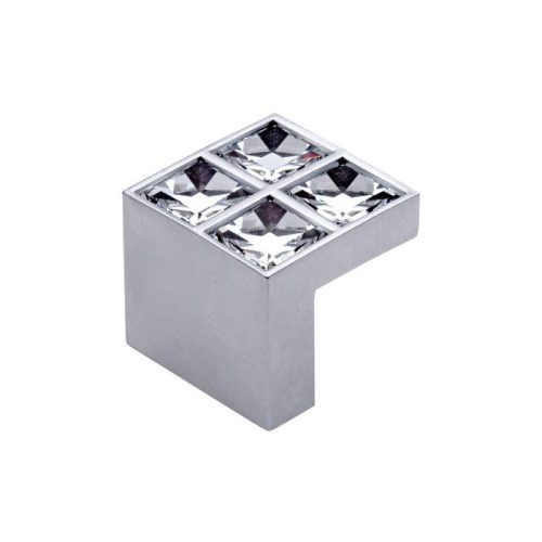 Fogantyú 550-16 Átm.:16mm Matt Alu-Swarovski Kristály
