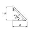 Vízzáró 50/66.400 0030 4fm Fényes, műanyag, alumínium borítással