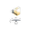 Takarósapka Átm:17mm excenter házhoz Barna