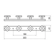 Fogassor 8168 168 Kék Műanyag