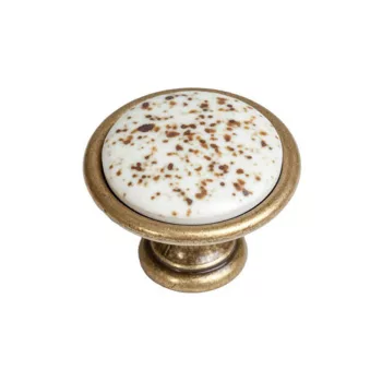   Fogantyú P07.10.00 D1G Antik Firenze-Kőminta Fém/Porcelán