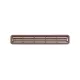 Szellőzőrács 444 négyszög alakú 203x35x14mm Barna