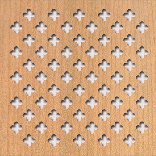 Legno furnérozott Hdf-Fiore perforációval Cseresznye 1520x610x4mm