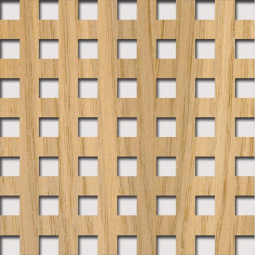 Legno furnérozott Hdf-Quadro 10-20 perforációval Tölgy 1520x610x4mm