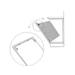 Fémrács ML050-1 Króm szennyestartó kosár 325x580x270mm