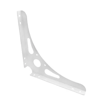   Metall Sarok konzol 20x20 Fehér fém, teherbírás: 35kg/2db