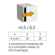 Lenyíló pánt LAMA 926.0A26 balos ajtópánt