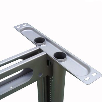   Irodabútor átkötőelem kábelcsatorna 1800mm RAL9006 Alumínium