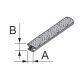 Sevroll - Tömítőkefe behúzós 4,8x4mm SZÜRKE (Alfa, Cosmo, Focus, Kapa, Victoria, Tytan, Uni)