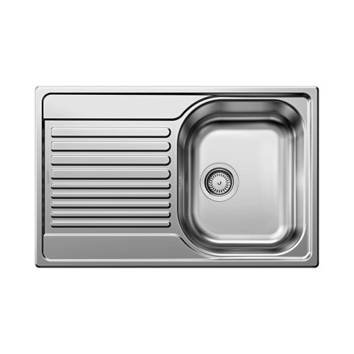 BLANCO TIPO 45S Compact, mosogatótálca, natúr rozsdamentes acél, excenter nélkül