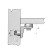 Üvegpolctartó MV03 átm.:5x22mm Nikkelezett