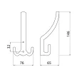 Fogas E1008 32 Nikkel Fém