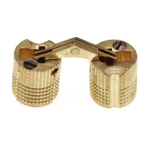 Bútorpánt dugópánt CI03 Átm.: 10x22mm Sárga réz