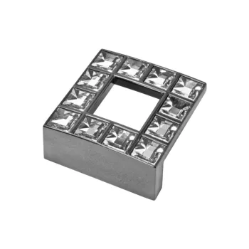   Fogantyú 550.032.KRE2 32mm Fekete Nikkel-Swarowski Kristály
