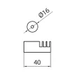 Fogas 2107-40 ZN1 40 Króm Fém