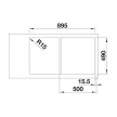 BLANCO AXIA III 5 S Kávé üveg tart. Exc. InFino 523224