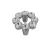 Fogantyú 633.B32.KR02 32 Króm-Swarovski Kristály