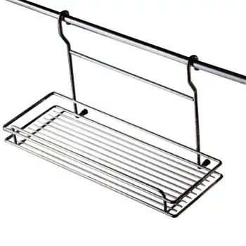   Fémrács CT9866 1 tálcás üvegtartó alacsony 450x150x180mm Króm