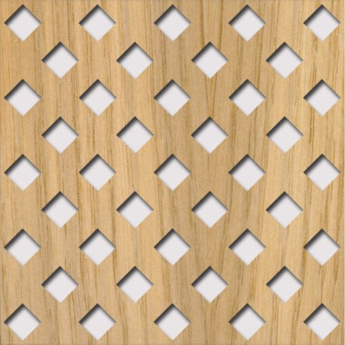 Legno furnérozott Hdf-Franz perforációval Tölgy 1520x610x4mm