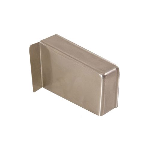 Szekrény függesztő 806-os takarósapka balos 67x42x29mm Nikkel