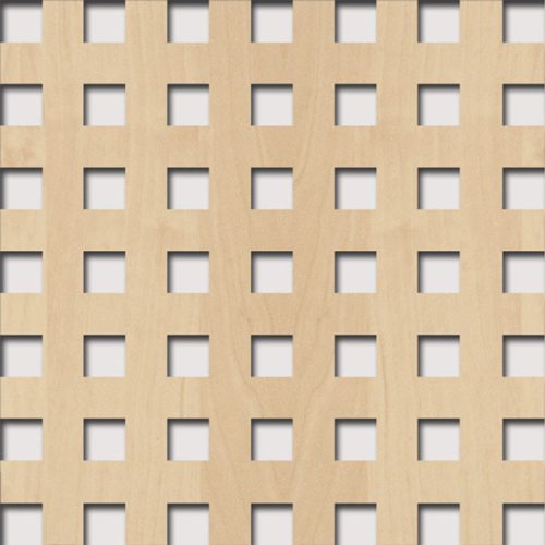 Laccato-Hdf Quadro 10-20 perforációval 375 Juhar 1400x510x3mm