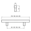 Fogantyú A026-096   96 Aluminium