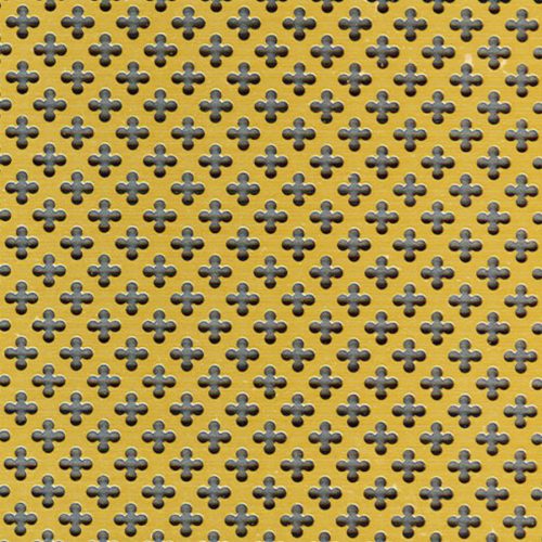 Perforált lemez GAL 02 Arany 1000x500mm