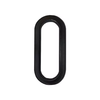 Házszám zamak fekete "0-as"  12x6cm