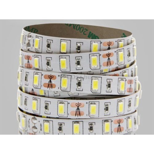 Led modul tekercs meleg fehér SMD 5630 12V (2900°K) 60led/fm 12W erős fényű