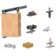 Valcomp - Herkules plus HP 2/40 Harmónika Tolóajtó görgő 40kg