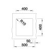 BLANCO SUBLINE 400-U antracit exc.n.