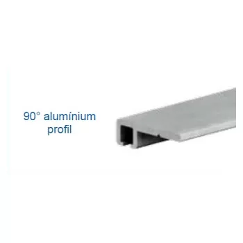 Sevroll - kefe aluprofil 90° alumínium 2fm 361-129