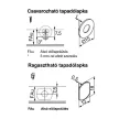B 956A1004 Tip-on nyitásrásegítés hosszú kilökéssel, Fehér
