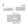 B 956.1201 Tip-on egyenes adapter rövid, Fehér